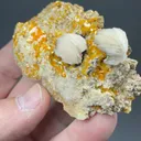 Wulfenite with Barite - image 2
