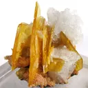 Wulfenite With Baryte and Minor Mimetite - image 4