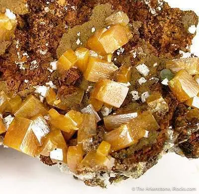Wulfenite With Calcite - image 4