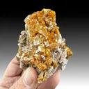 Wulfenite with Calcite - image 1