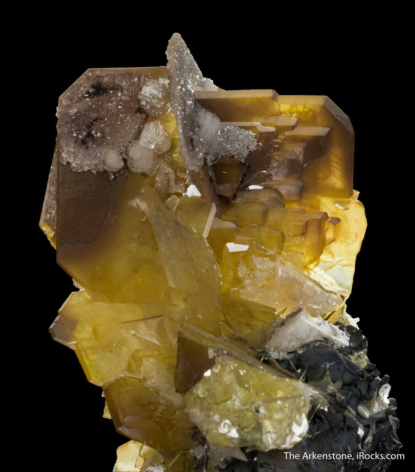 Wulfenite with Calcite - image 1