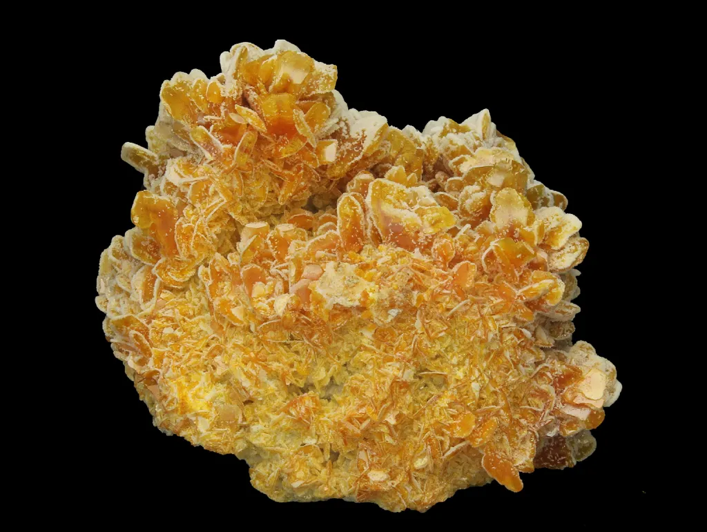 Wulfenite with Calcite image