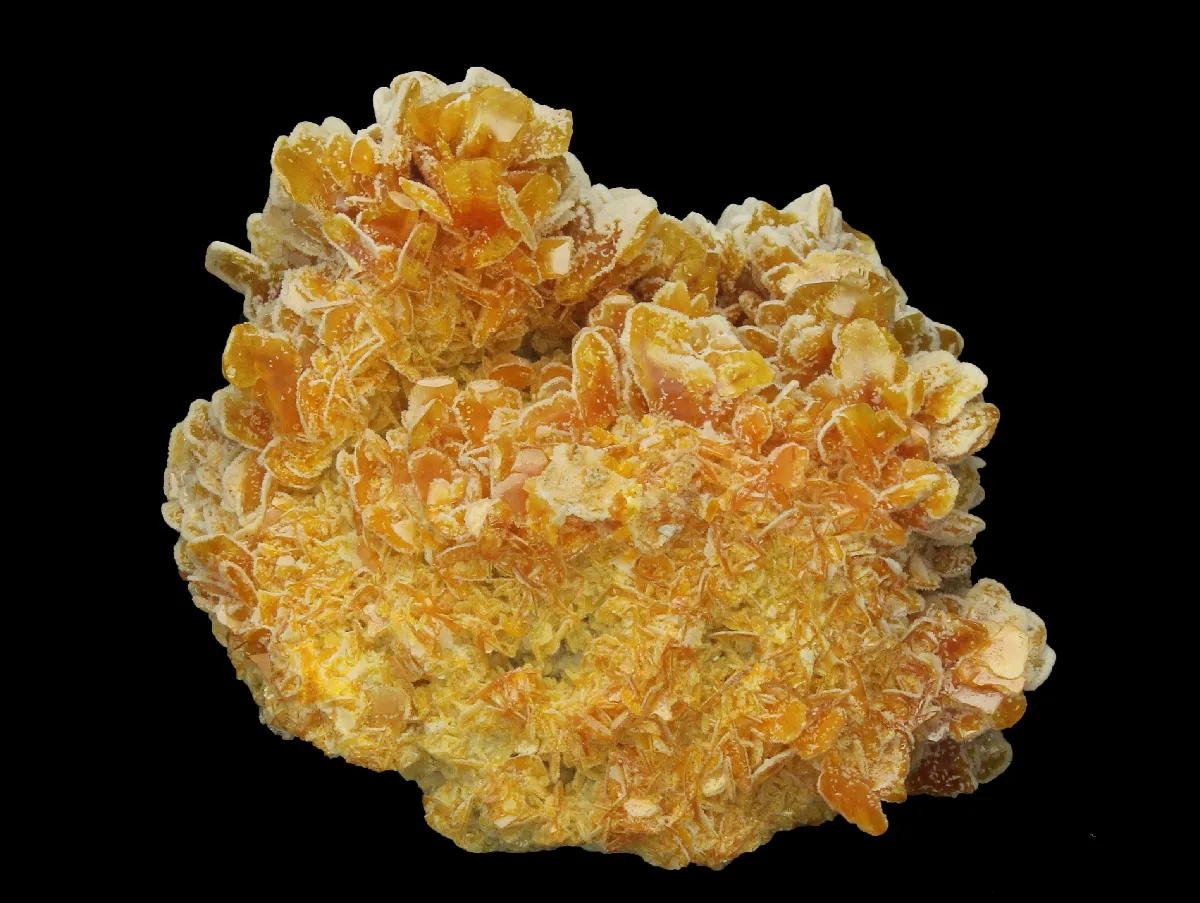 Wulfenite with Calcite - image 1