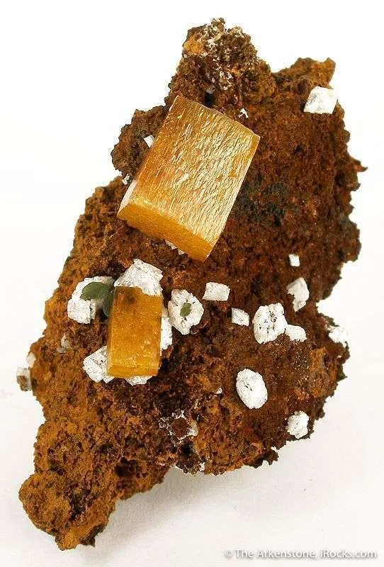 Wulfenite With Calcite image