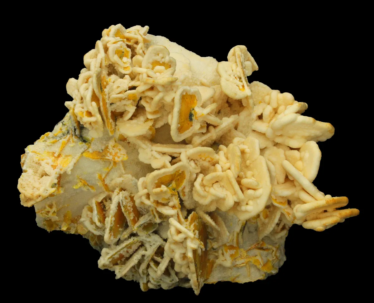 Wulfenite with Calcite - image 1