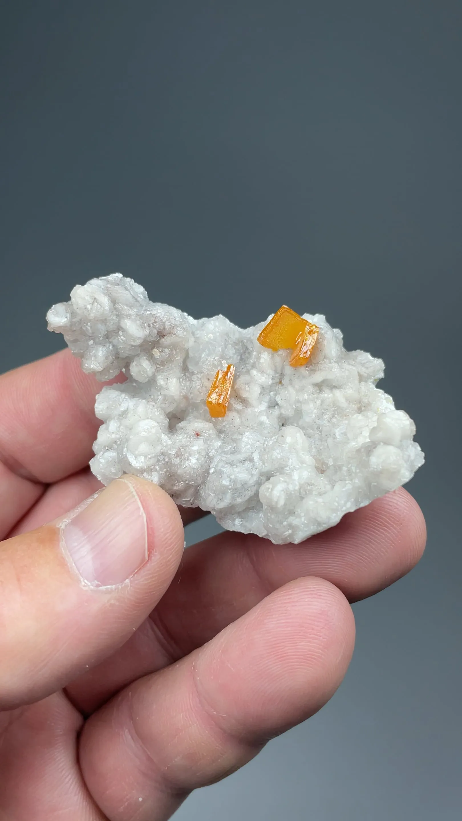 Wulfenite with Calcite - image 2