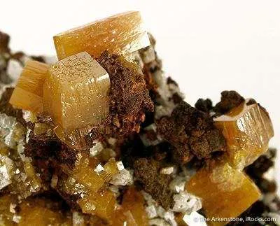 Wulfenite With Calcite - image 2