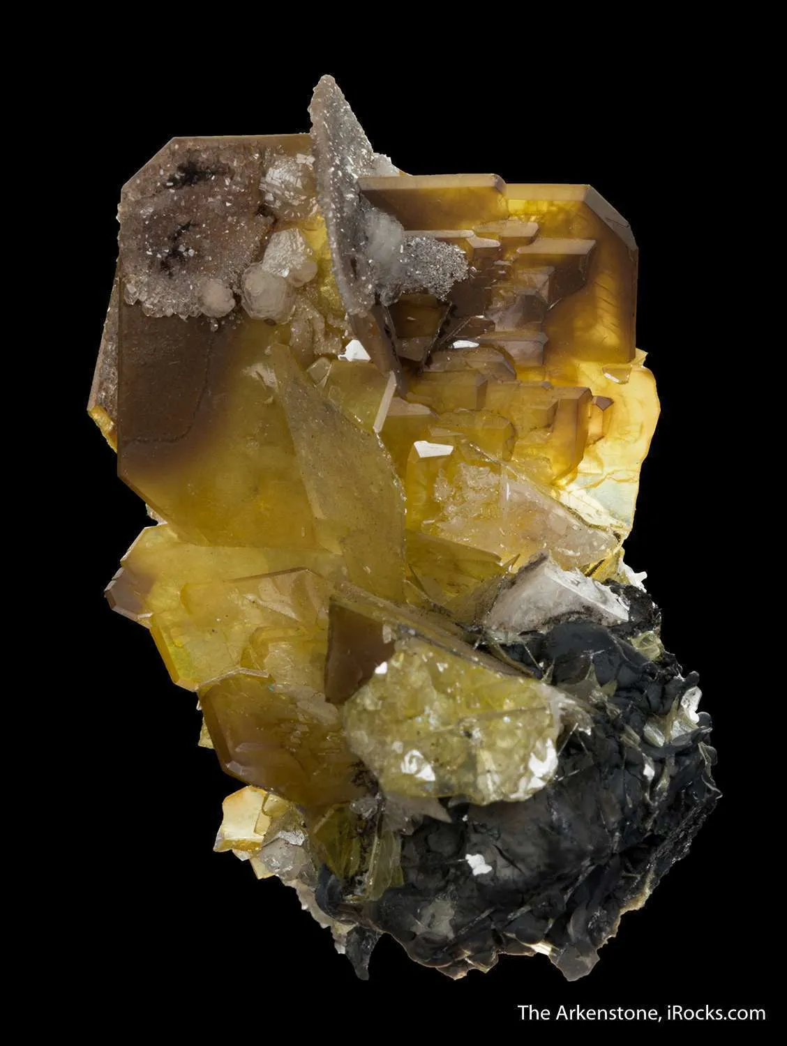 Wulfenite with Calcite - image 2
