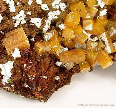 Wulfenite With Calcite - image 2