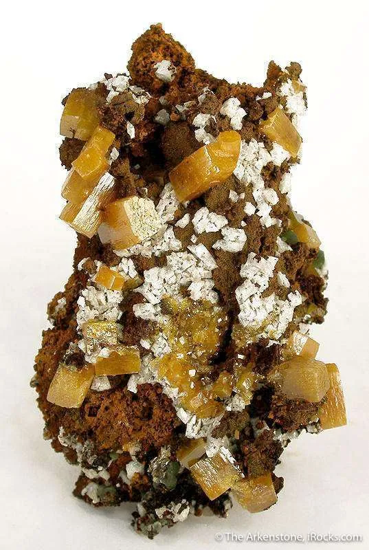 Wulfenite With Calcite image