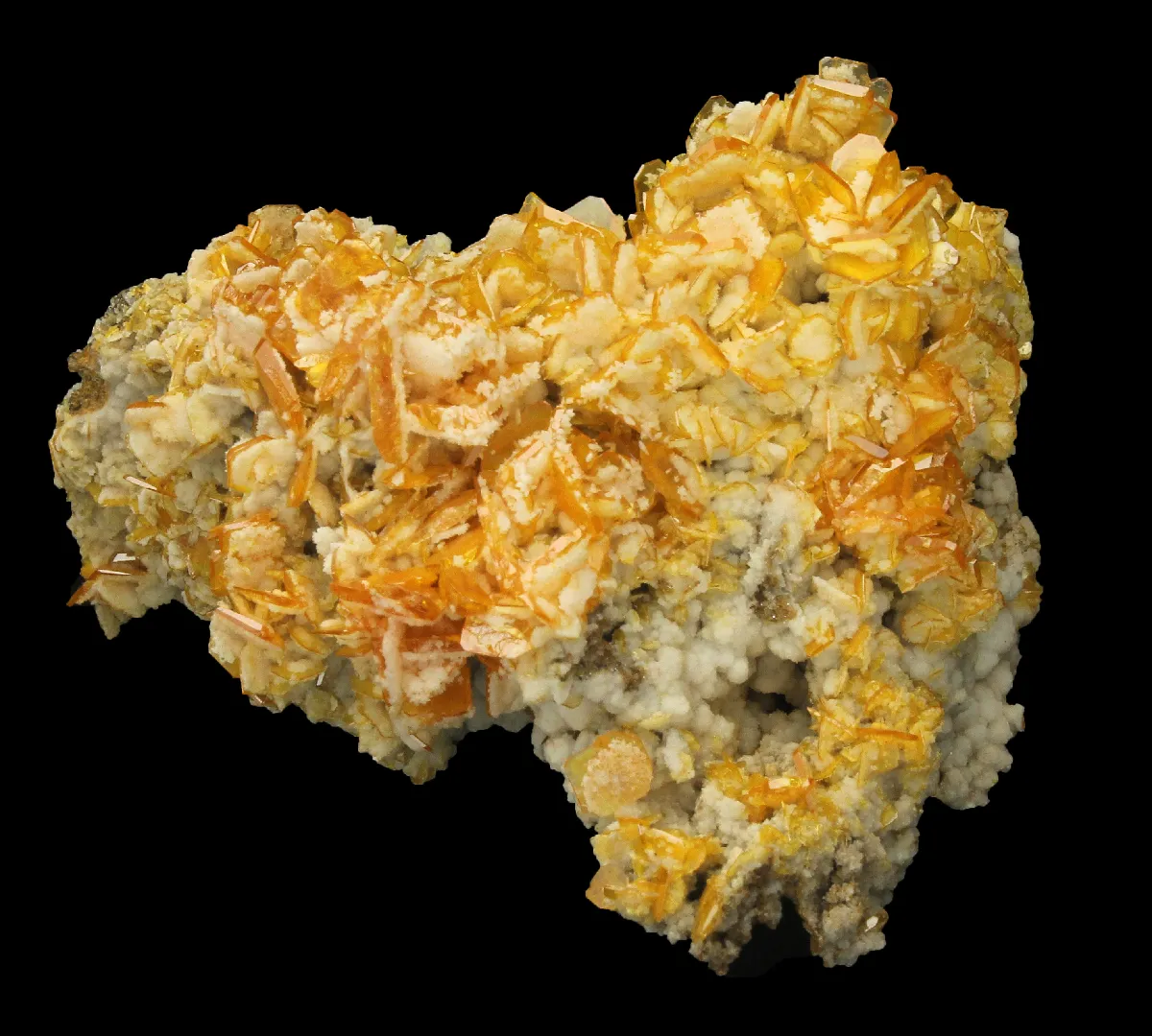 Wulfenite with Calcite - image 1