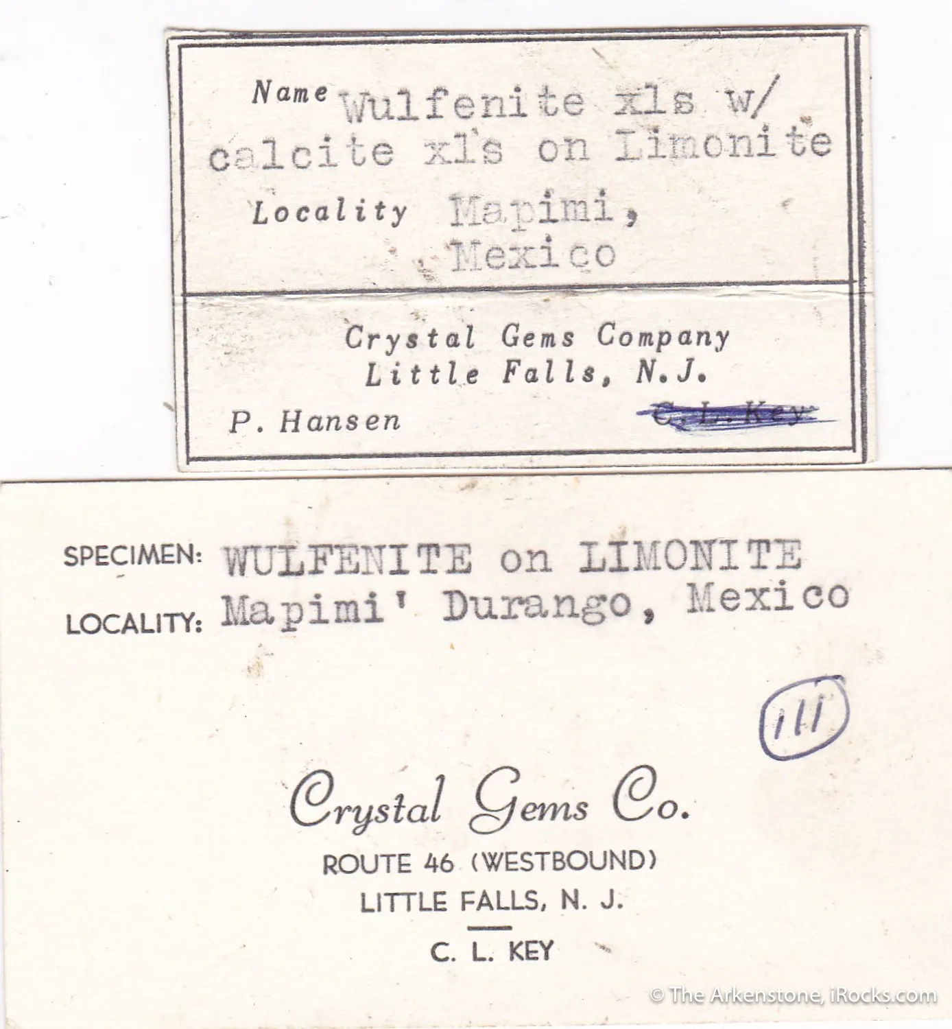 Wulfenite with Calcite - image 8