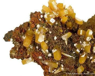 Wulfenite With Calcite - image 4