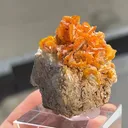 Wulfenite with Calcite - image 2