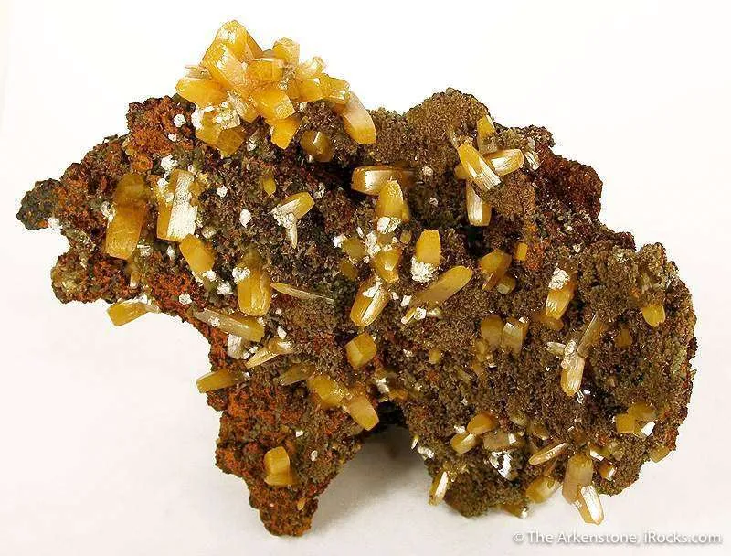 Wulfenite With Calcite - image 2