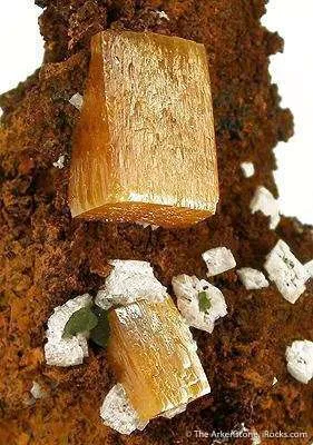 Wulfenite With Calcite - image 2