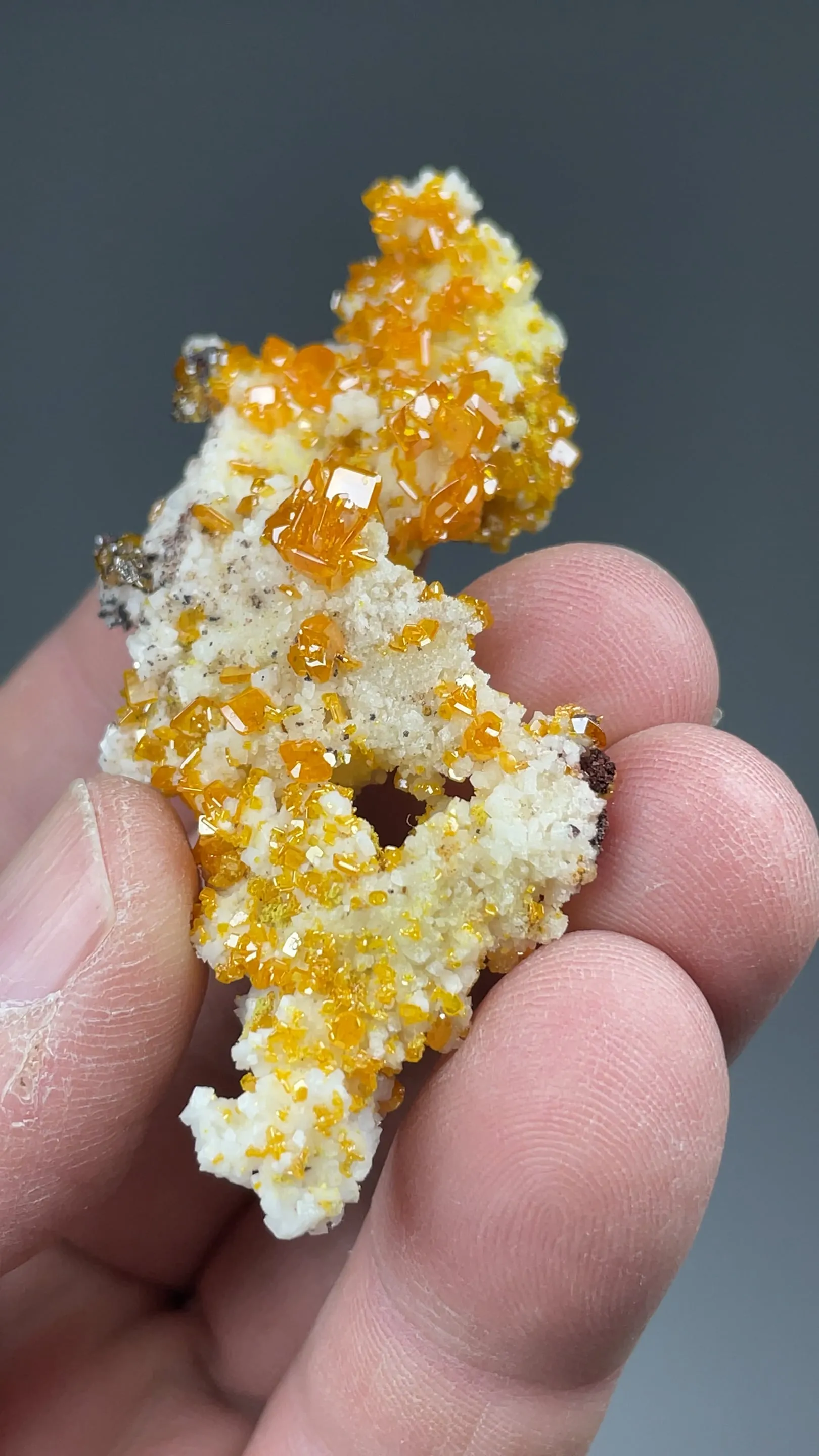 Wulfenite with Calcite - image 2