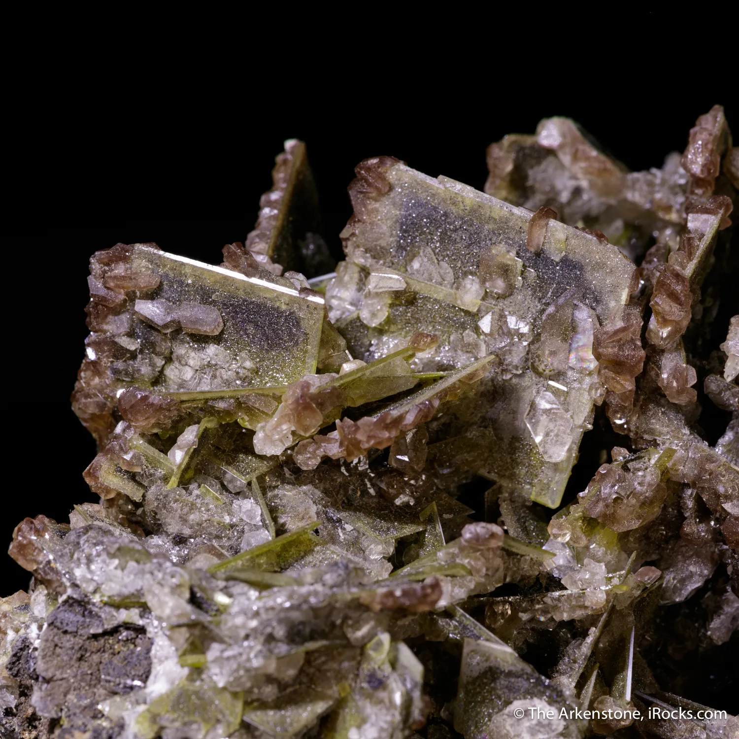 Wulfenite with Calcite - image 5