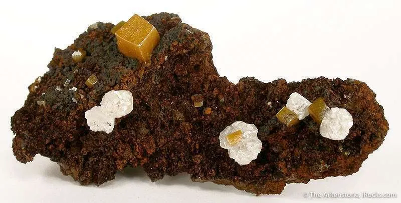 Wulfenite With Calcite image