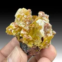 Wulfenite with Calcite - image 1