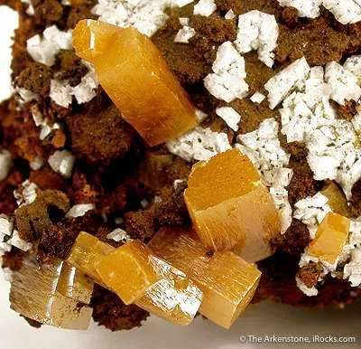 Wulfenite With Calcite - image 3