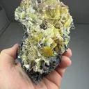 Wulfenite with Calcite - image 2