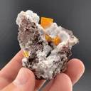 Wulfenite with Calcite - image 1