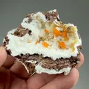 Wulfenite with Calcite - image 2