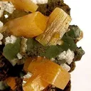 Wulfenite With Calcite and Mimetite - image 2