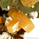 Wulfenite With Calcite and Mimetite - image 4