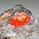 Wulfenite with Calcite - image 1