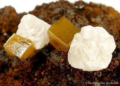 Wulfenite With Calcite - image 3