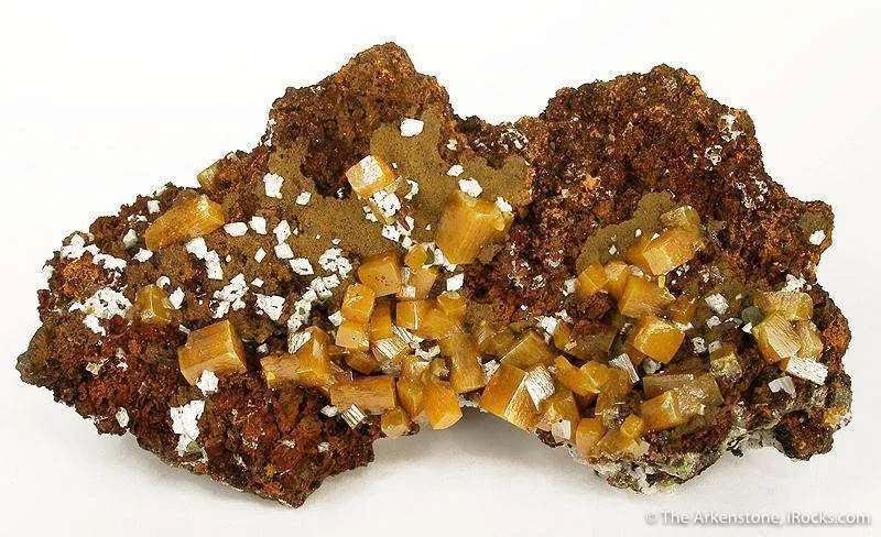 Wulfenite With Calcite image