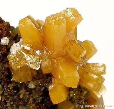 Wulfenite With Calcite - image 3