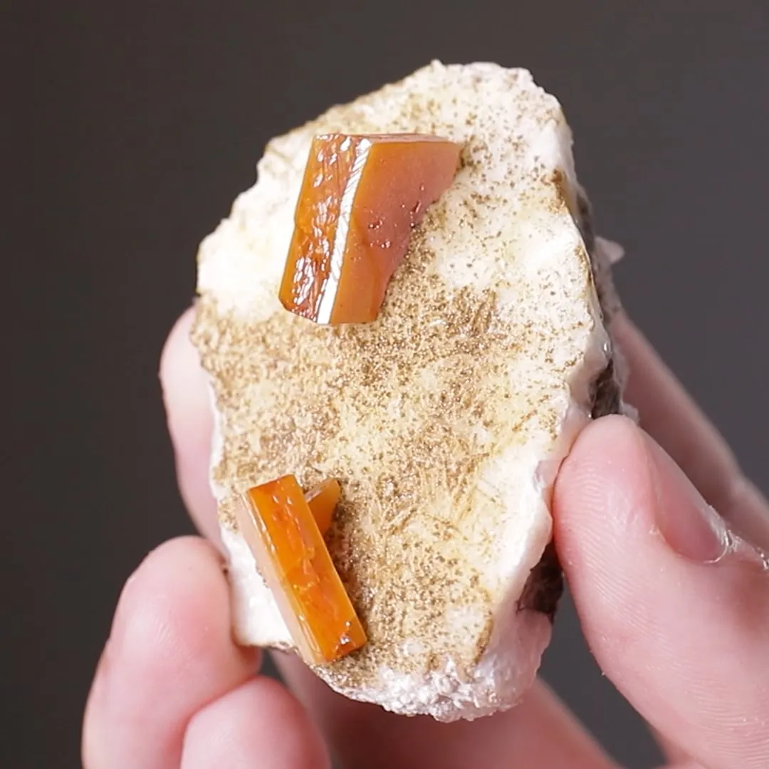 Wulfenite with Calcite - image 2