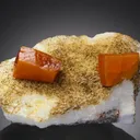 Wulfenite with Calcite - image 1