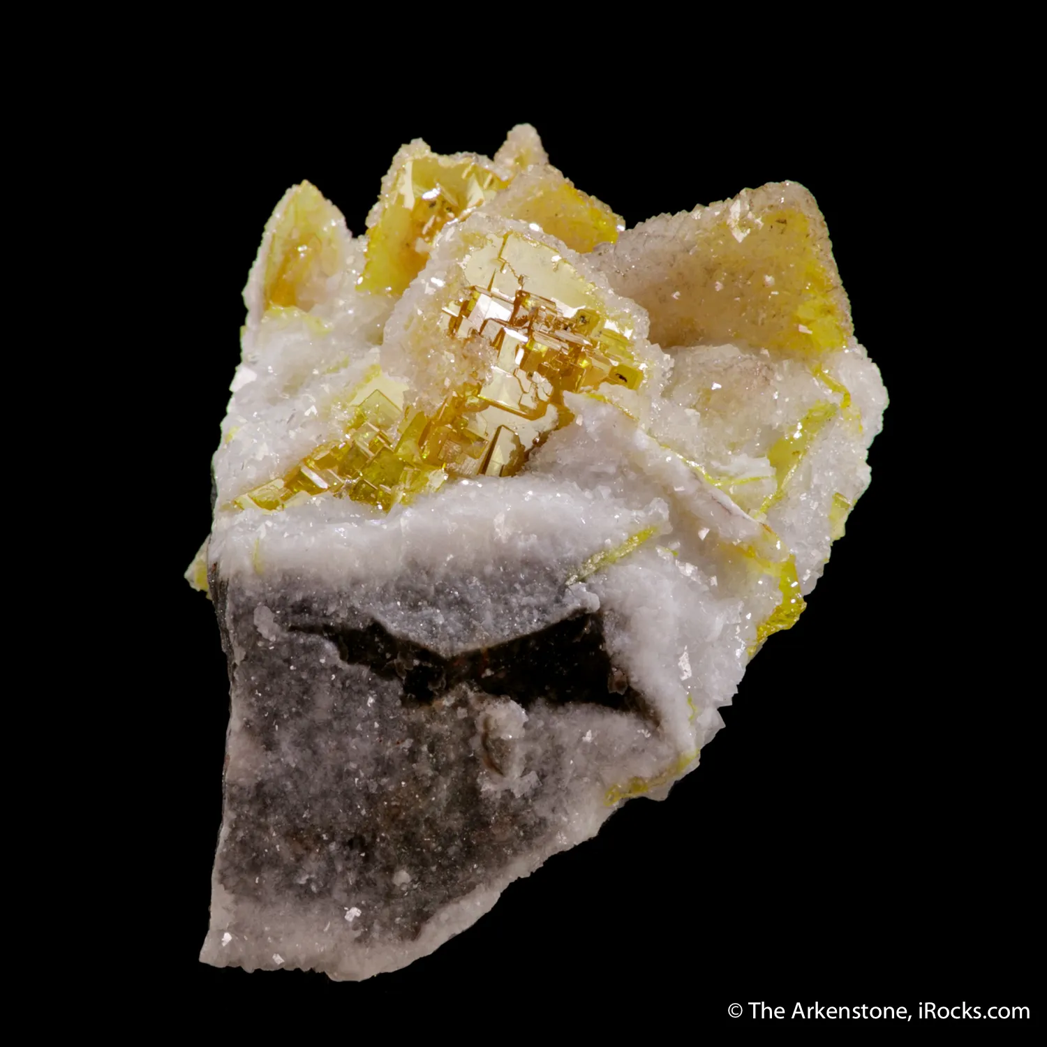 Wulfenite with Calcite - image 5