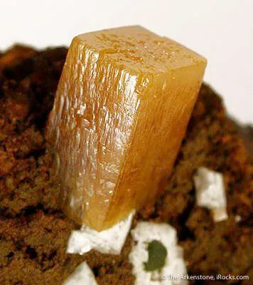 Wulfenite With Calcite - image 2