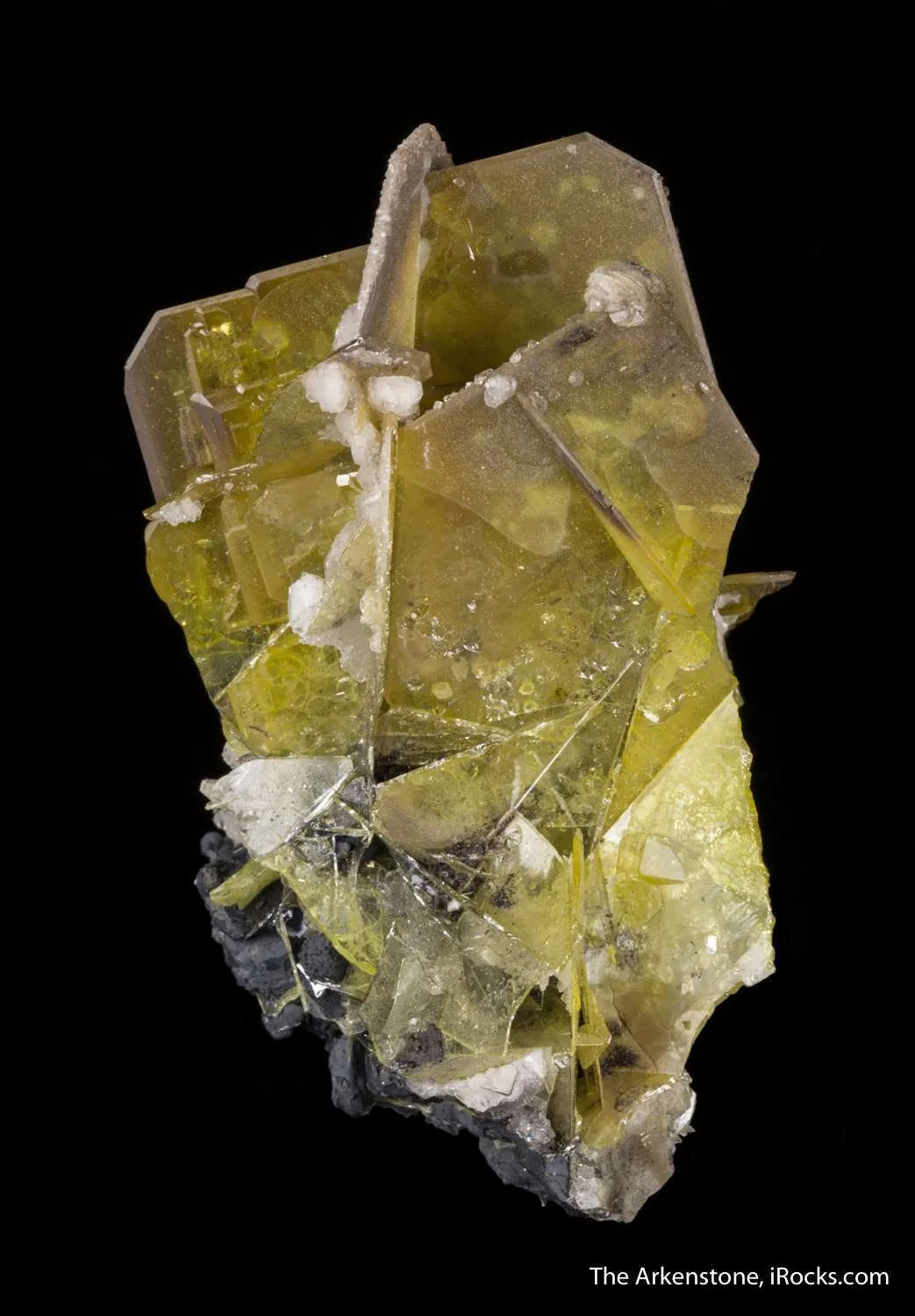 Wulfenite with Calcite - image 3
