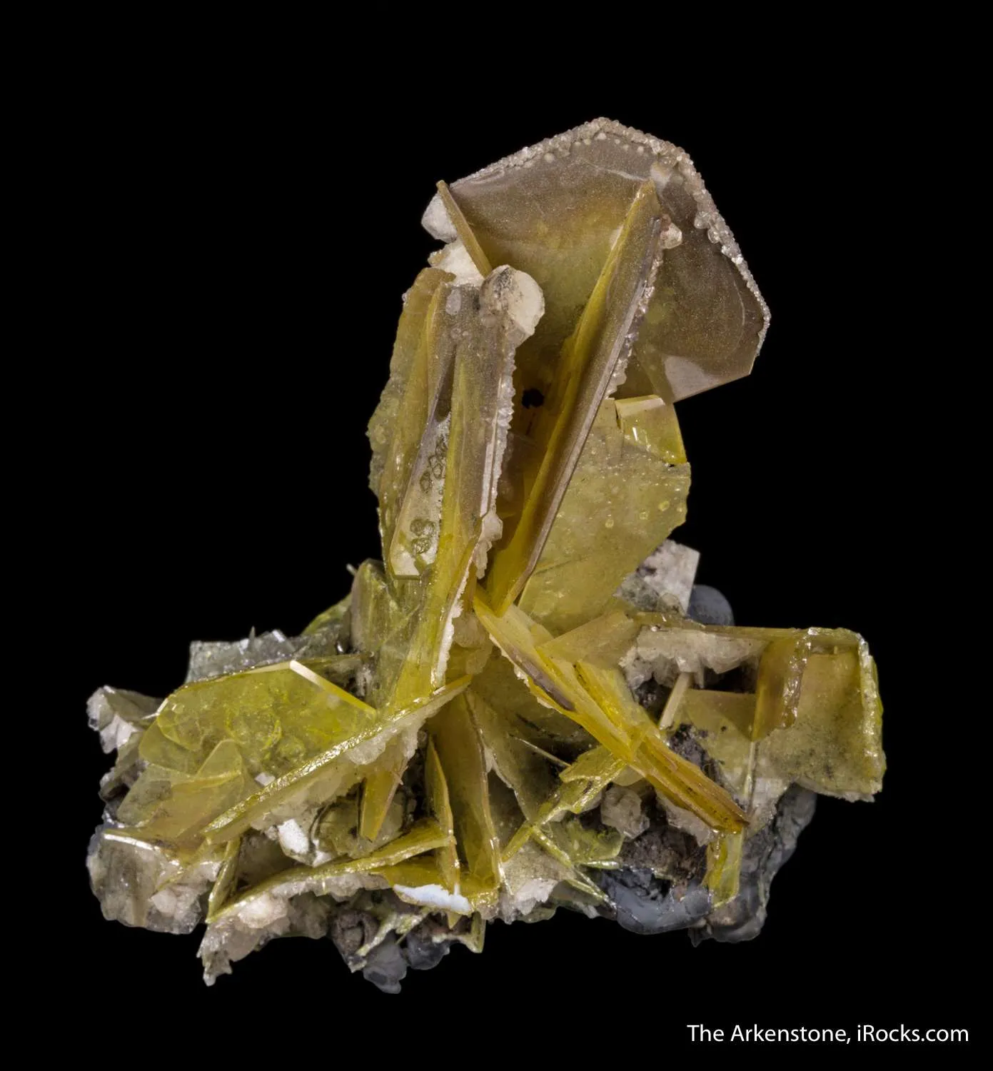 Wulfenite with Calcite - image 6
