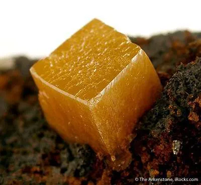 Wulfenite With Calcite - image 2