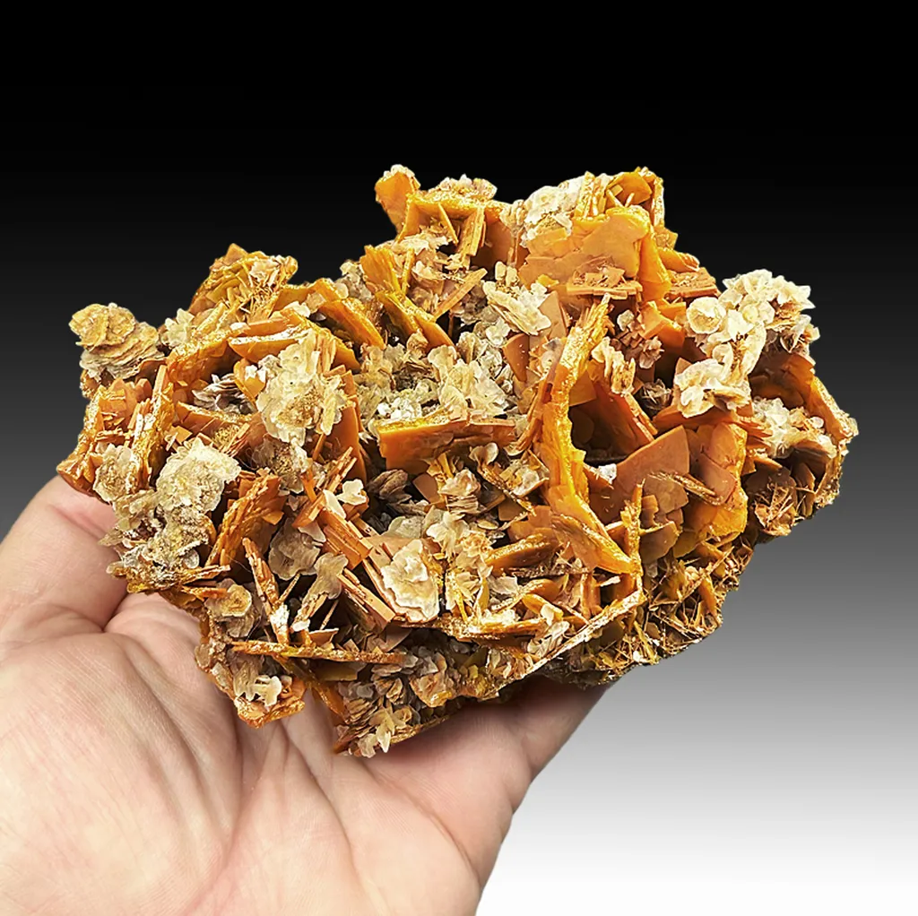 Wulfenite with Calcite image
