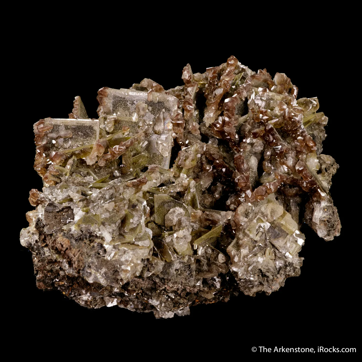 Wulfenite with Calcite - image 4