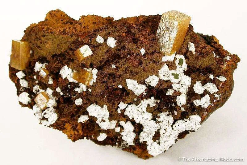 Wulfenite With Calcite image