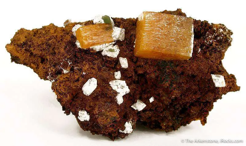 Wulfenite With Calcite - image 3