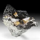 Wulfenite with Calcite, Tennantite - image 1