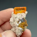 Wulfenite with Calcite, Vanadinite - image 2