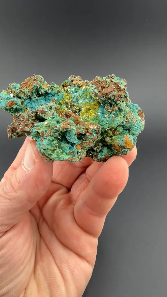 Wulfenite with Chrysocolla, Malachite, Aurichalcite image