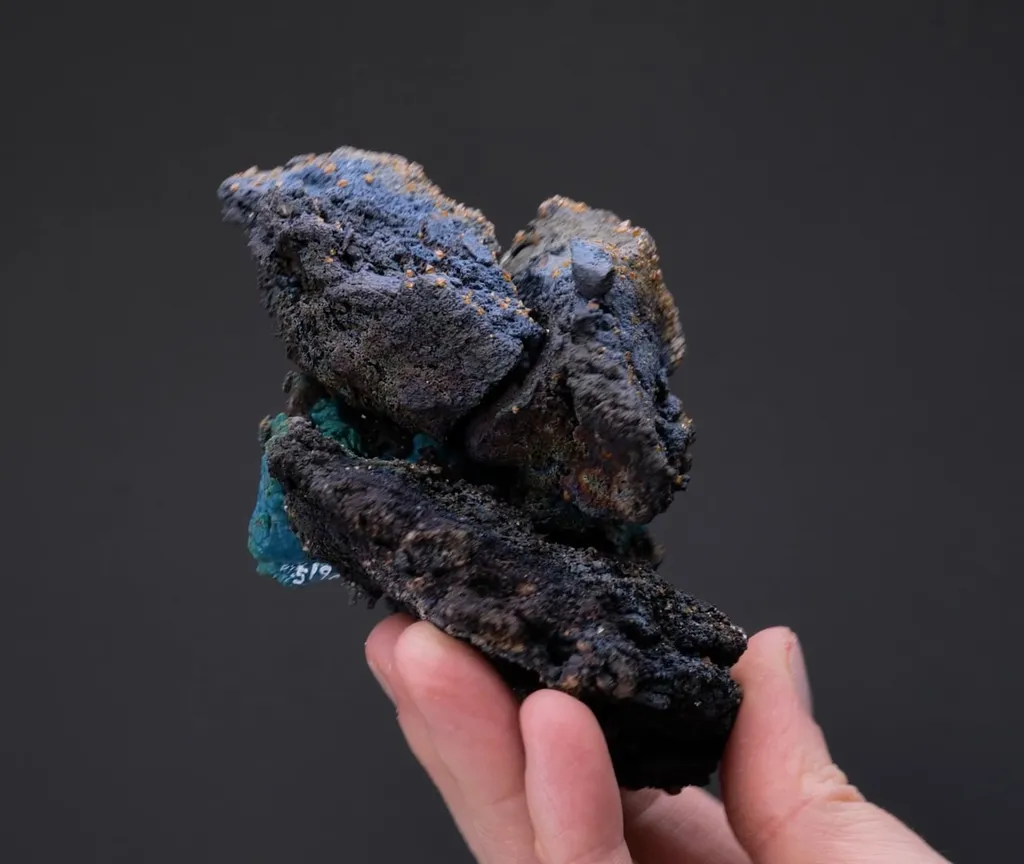 Wulfenite with Chrysocolla ps. after Azurite - image 2