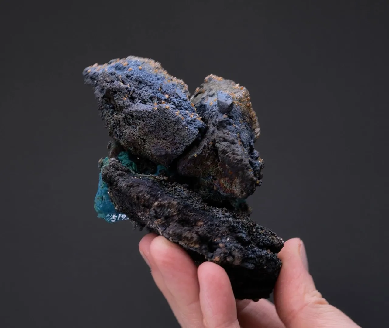 Wulfenite with Chrysocolla ps. after Azurite - image 2